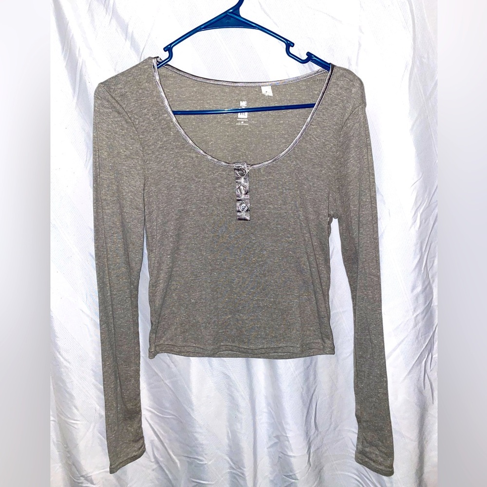 PacSun Me to We Greg Long Sleeve Top with Buttons